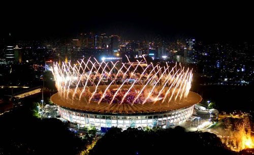 雅加達亞運會體育場音箱燈光系統