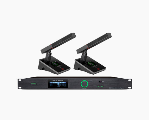 LAX UM-M120F 一拖二無線雙振膜會議話筒