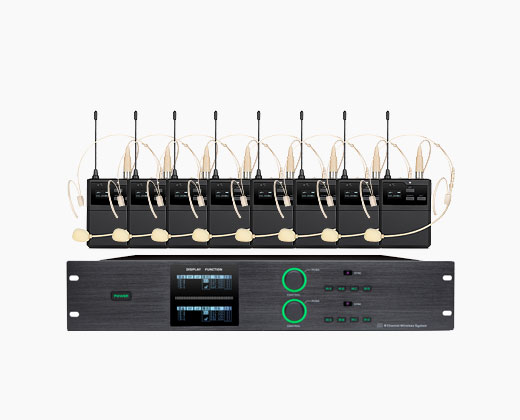 LAX UM-M180T 一拖八無線頭戴話筒